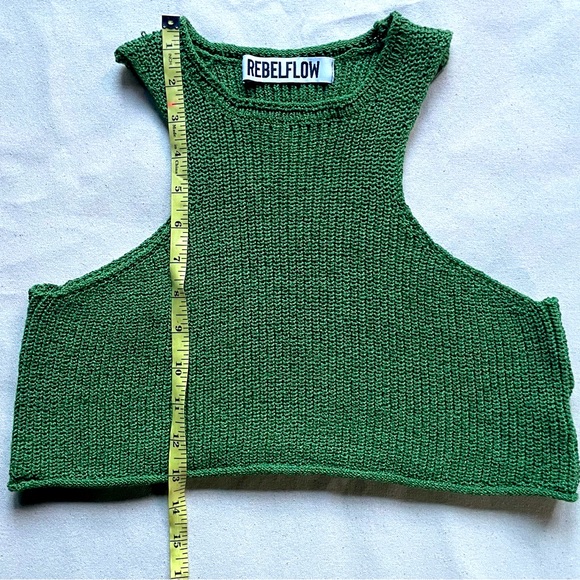 Rebel Flow Crop Knit Tank - Picture 2 of 5